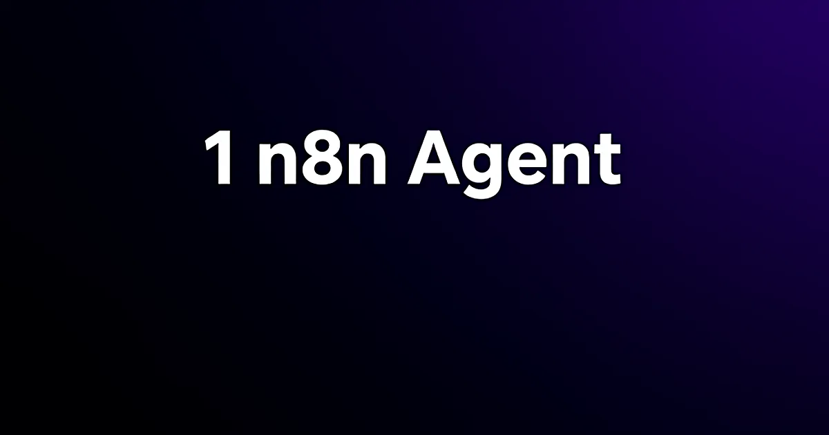 Abstract tech illustration: 1 n8n Agent, 40 Open Roles: The JD-Embedding Trick