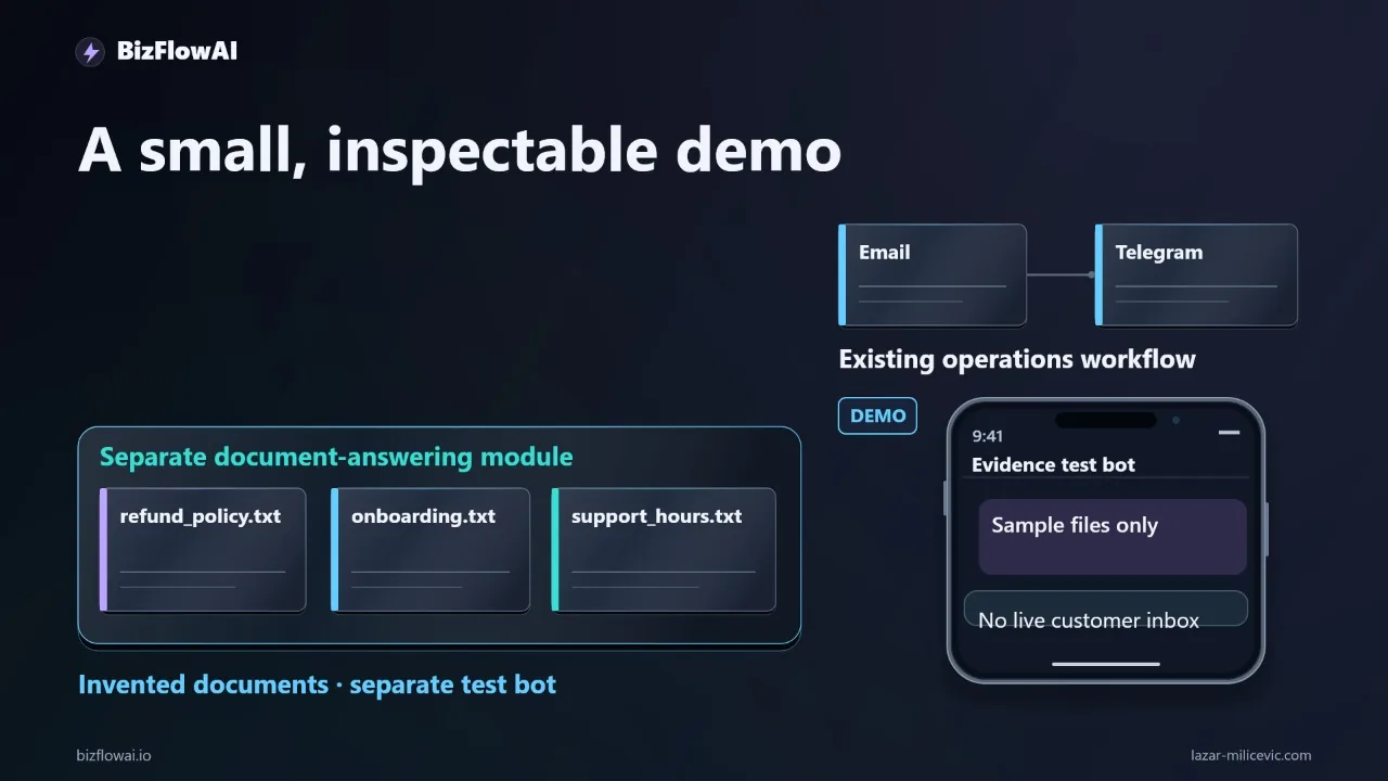 Abstract tech illustration: Build a LangChain RAG Assistant That Shows Its Sources