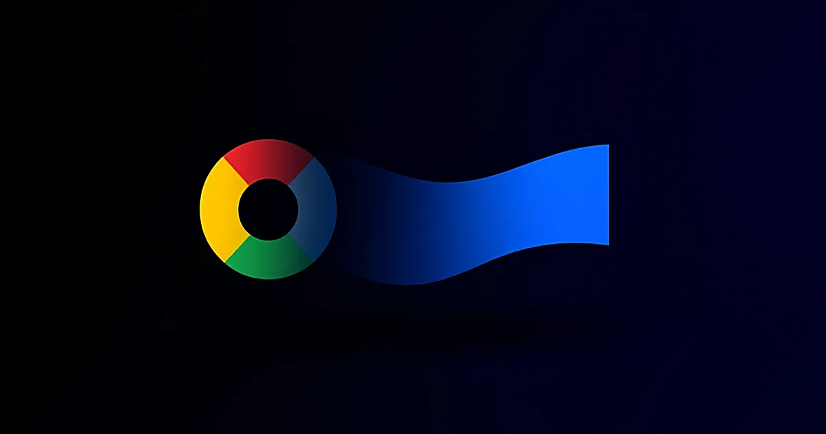 Abstract tech illustration: Chrome DevTools MCP Is An RPA Tool. Google Called It Dev