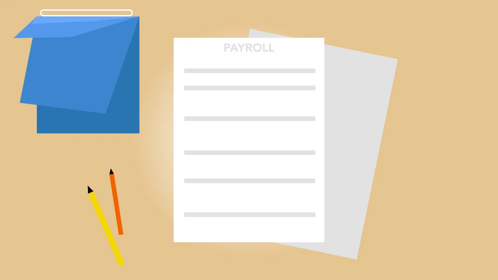 Stack of supplier invoices on a desk next to a laptop showing a document processing workflow