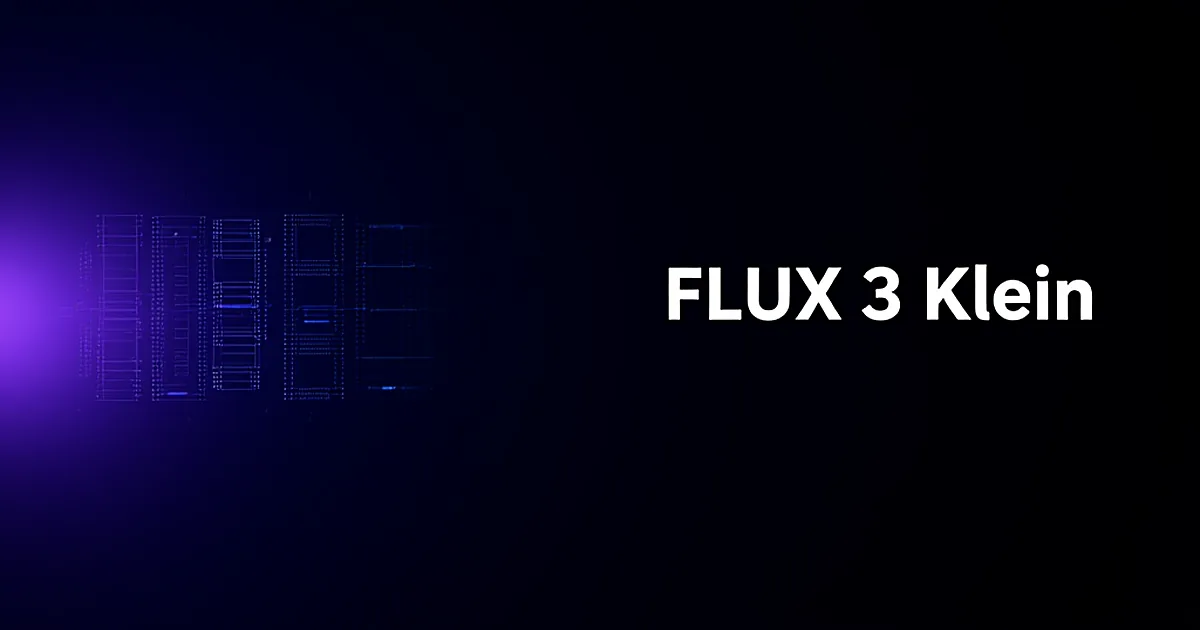 Abstract tech illustration: FLUX 3 Klein: 4K Images on an 8 GB Graphics Card