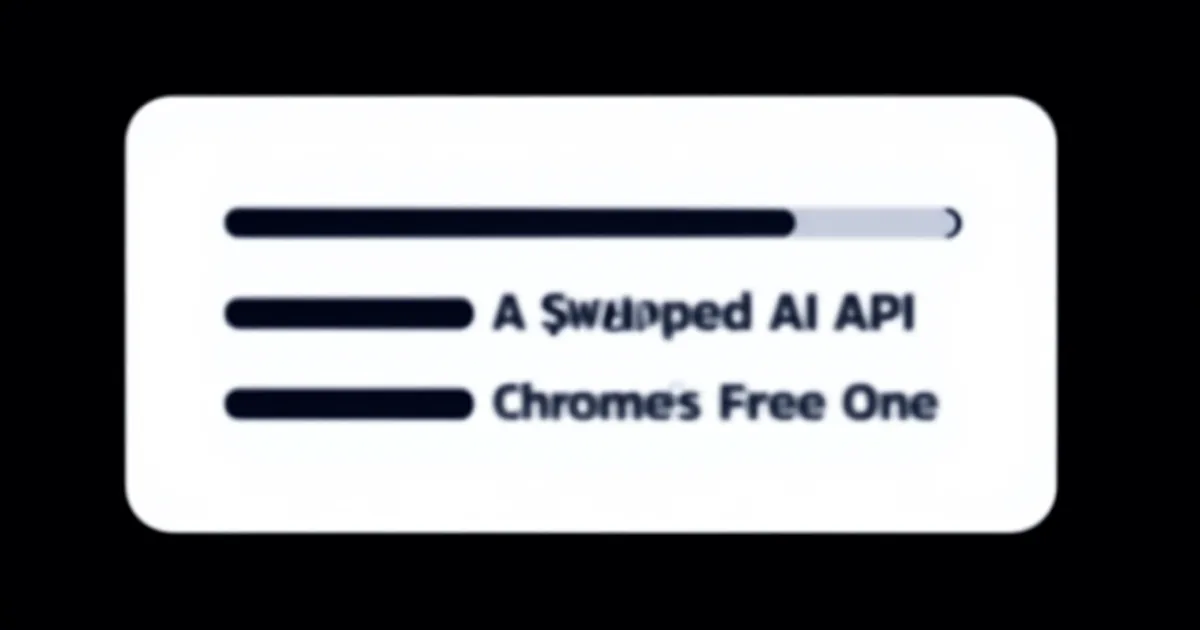 Abstract tech illustration: I Swapped a $41/mo AI API for Chrome's Free One. Rolled
