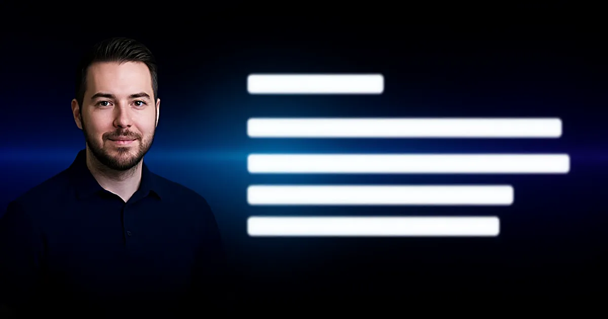 Abstract tech illustration: The 180-Line File That Lets Claude Run My Whole Business